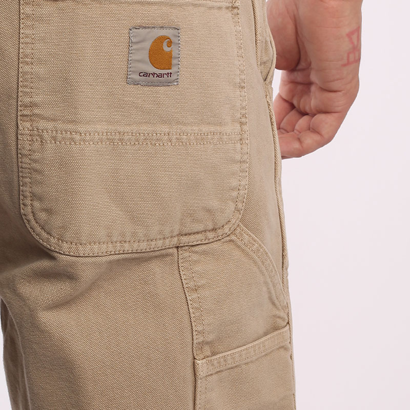 мужские бежевые шорты  Carhartt WIP Single Knee Short I027942-brown faded - цена, описание, фото 6